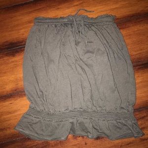Strapless shirt